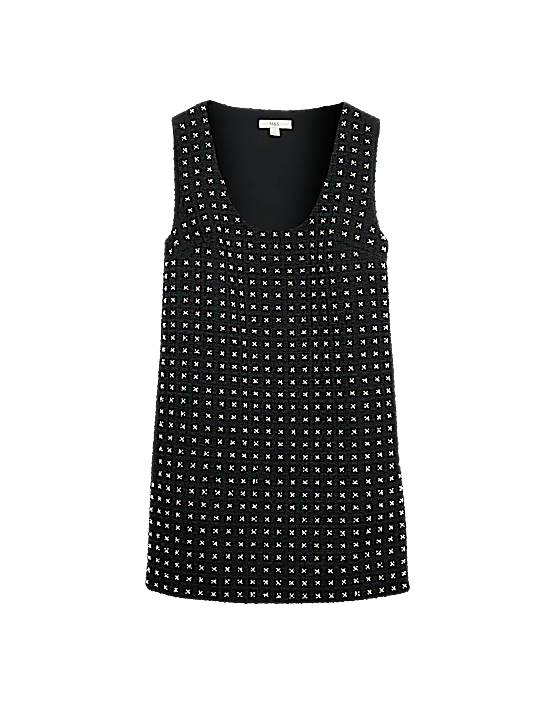 Tailored Striped Longline Waistcoat