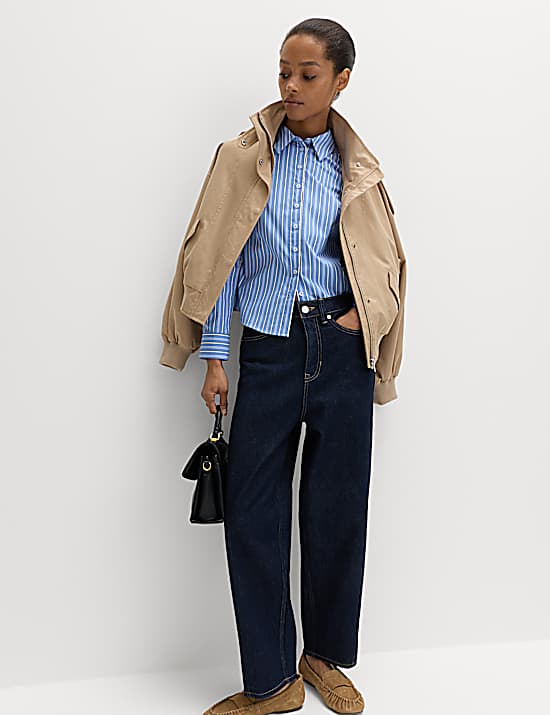 Tailored Striped Longline Waistcoat