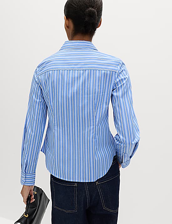 Tailored Striped Longline Waistcoat