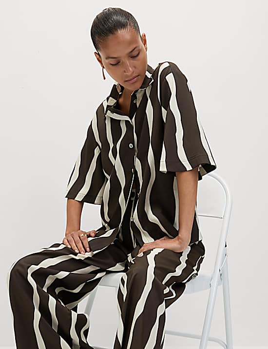 Tailored Striped Longline Waistcoat