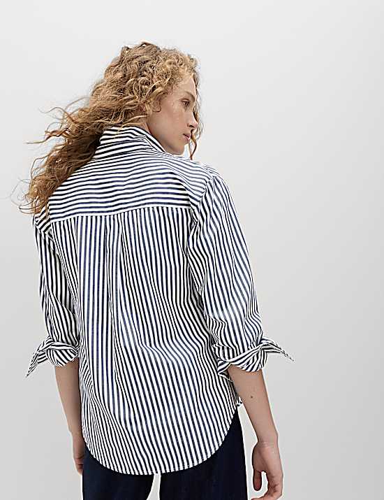 Tailored Striped Longline Waistcoat