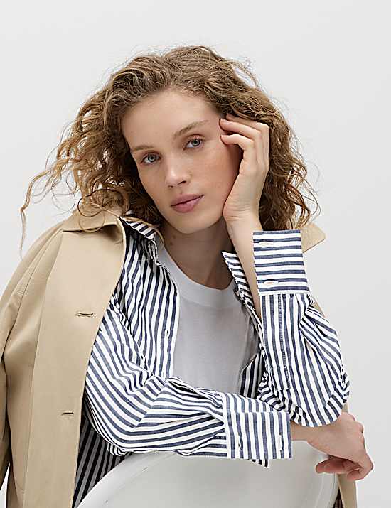 Tailored Striped Longline Waistcoat