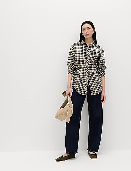 Tailored Striped Longline Waistcoat