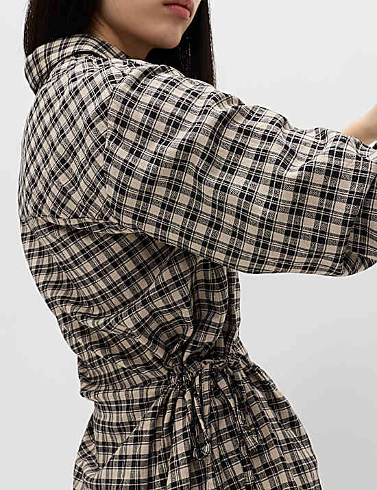 Tailored Striped Longline Waistcoat