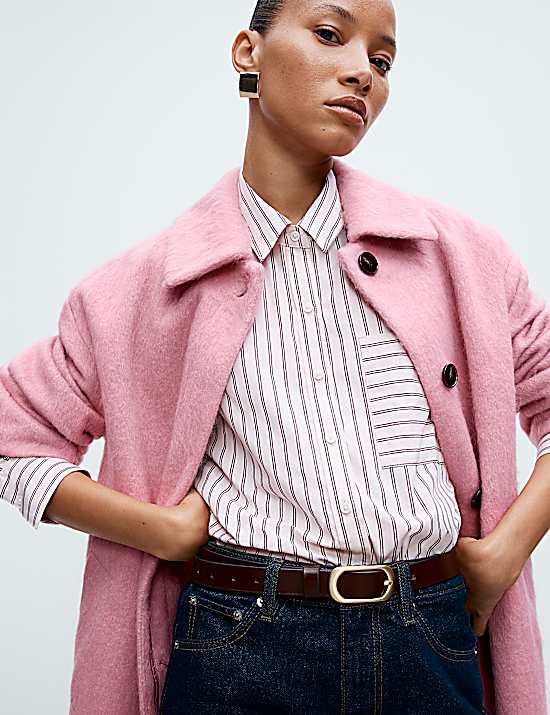 Tailored Striped Longline Waistcoat