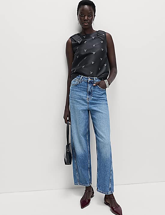 Tailored Striped Longline Waistcoat