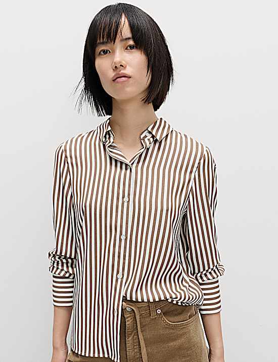 Tailored Striped Longline Waistcoat