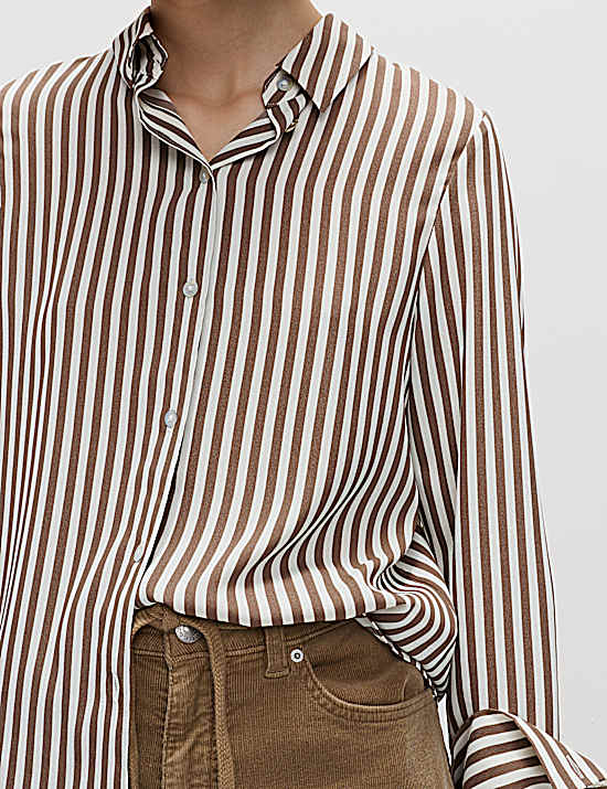 Tailored Striped Longline Waistcoat