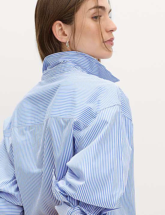 Tailored Striped Longline Waistcoat