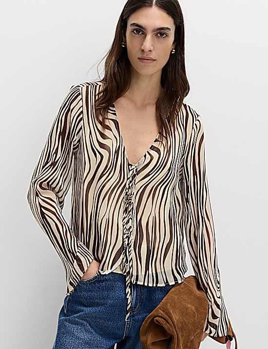 Tailored Striped Longline Waistcoat