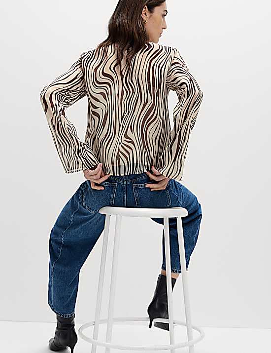 Tailored Striped Longline Waistcoat