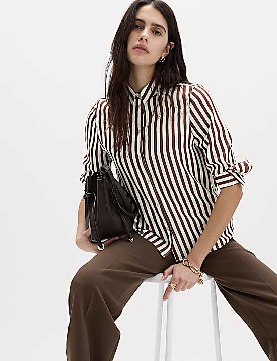 Tailored Striped Longline Waistcoat