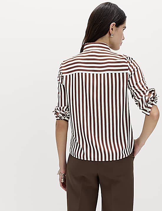 Tailored Striped Longline Waistcoat