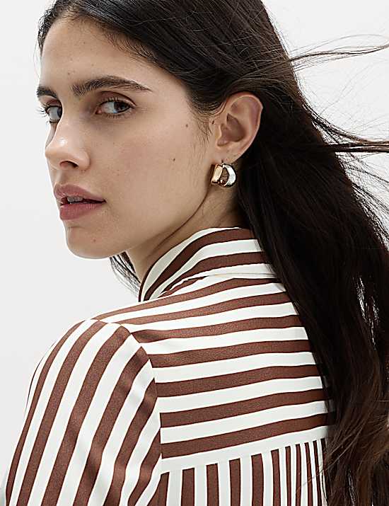 Tailored Striped Longline Waistcoat