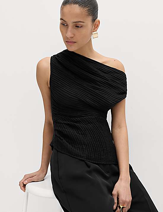 Tailored Striped Longline Waistcoat