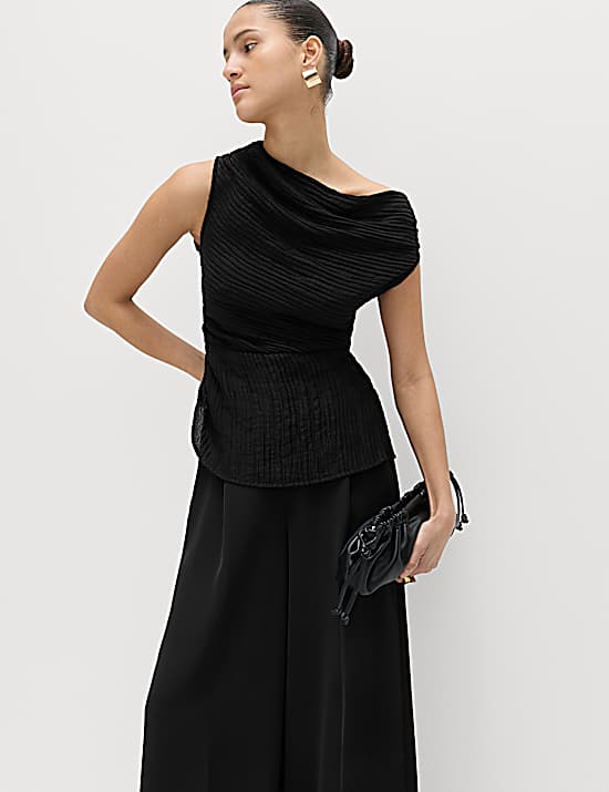 Tailored Striped Longline Waistcoat