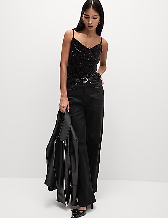 Tailored Striped Longline Waistcoat