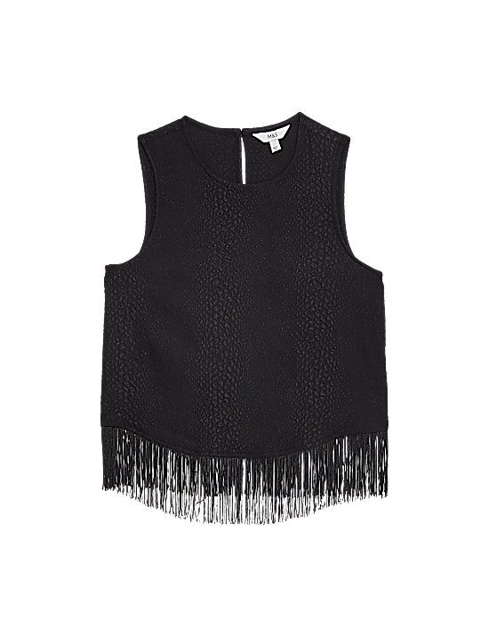 Tailored Striped Longline Waistcoat