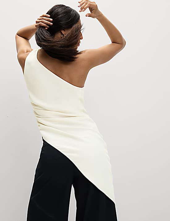 Tailored Striped Longline Waistcoat