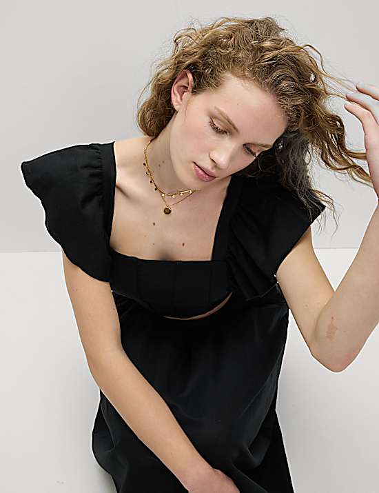 Tailored Striped Longline Waistcoat