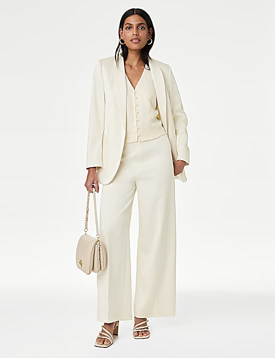Tailored Striped Longline Waistcoat
