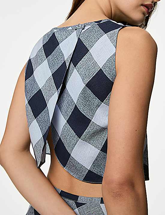 Tailored Striped Longline Waistcoat
