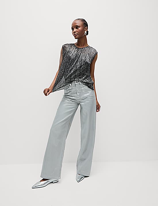 Tailored Striped Longline Waistcoat