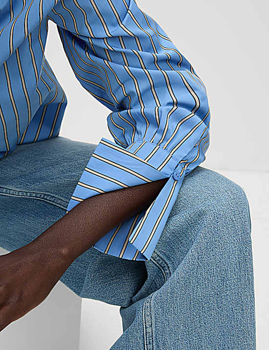 Tailored Striped Longline Waistcoat