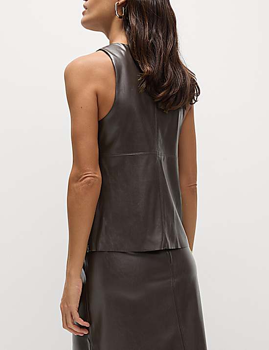 Tailored Striped Longline Waistcoat