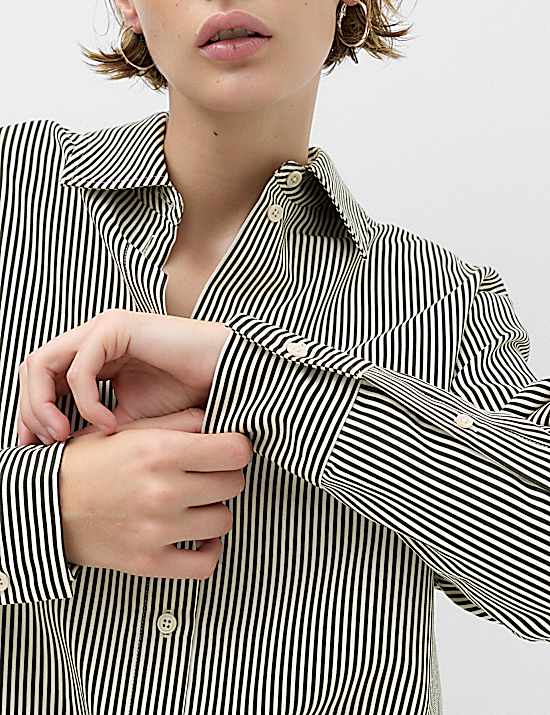 Tailored Striped Longline Waistcoat