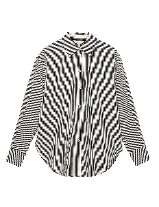 Tailored Striped Longline Waistcoat