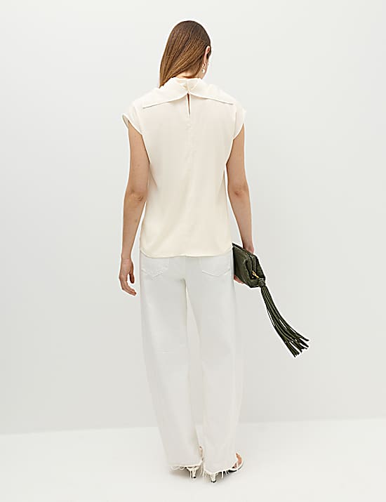 Tailored Striped Longline Waistcoat