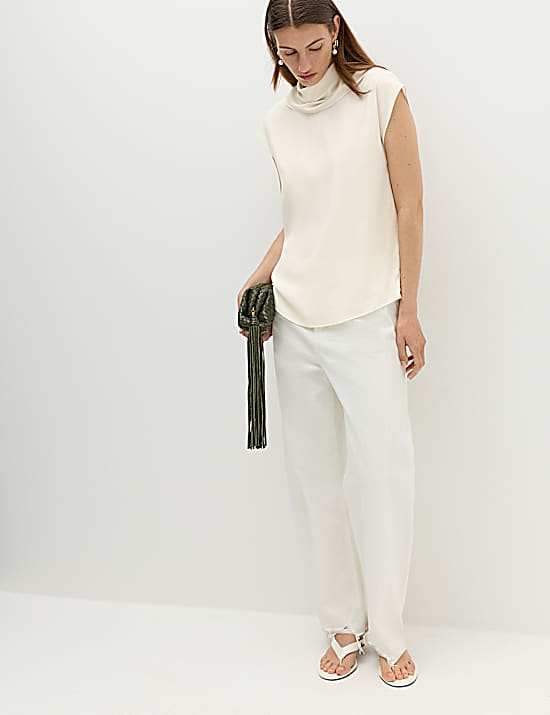 Tailored Striped Longline Waistcoat
