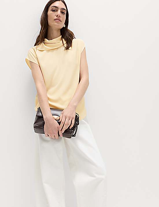 Tailored Striped Longline Waistcoat