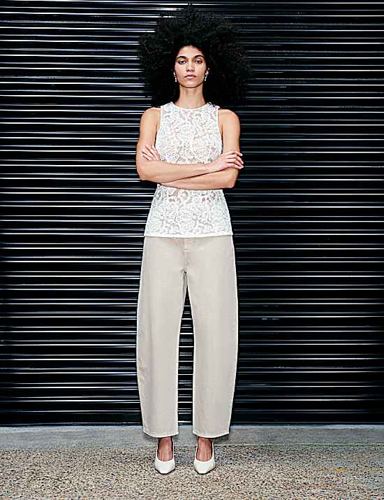 Tailored Striped Longline Waistcoat