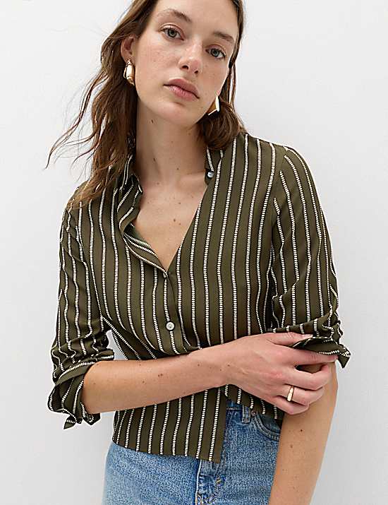 Tailored Striped Longline Waistcoat