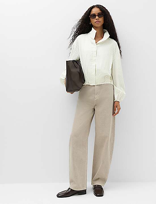 Tailored Striped Longline Waistcoat