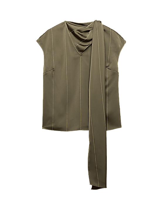 Tailored Striped Longline Waistcoat