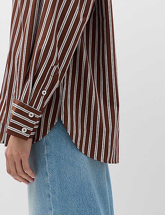 Tailored Striped Longline Waistcoat