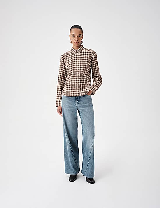 Tailored Striped Longline Waistcoat
