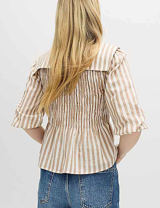 Tailored Striped Longline Waistcoat