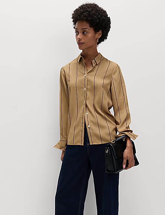 Tailored Striped Longline Waistcoat