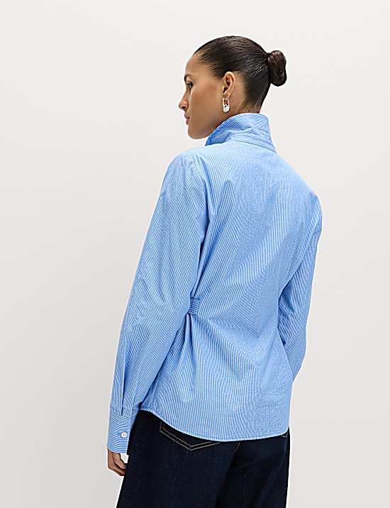 Tailored Striped Longline Waistcoat