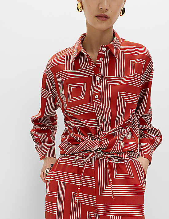 Tailored Striped Longline Waistcoat