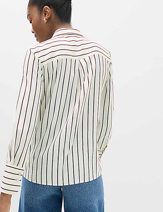 Tailored Striped Longline Waistcoat