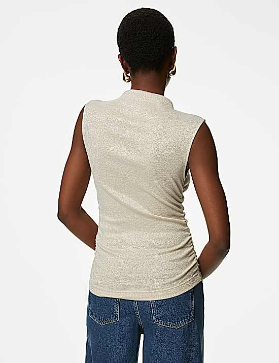 Tailored Striped Longline Waistcoat