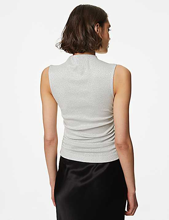 Tailored Striped Longline Waistcoat