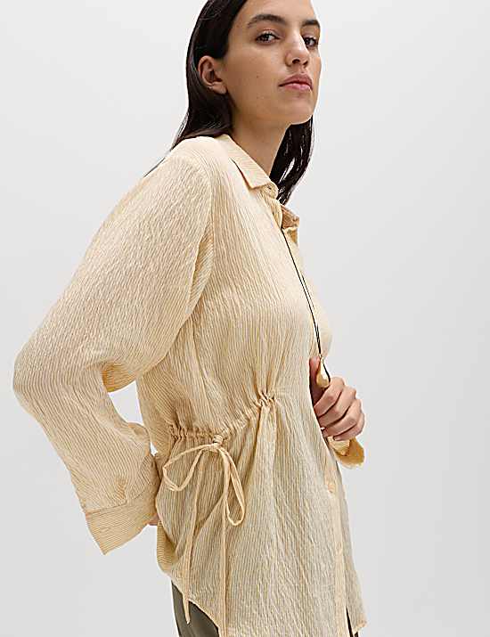 Tailored Striped Longline Waistcoat