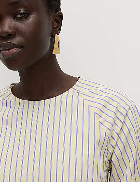 Tailored Striped Longline Waistcoat
