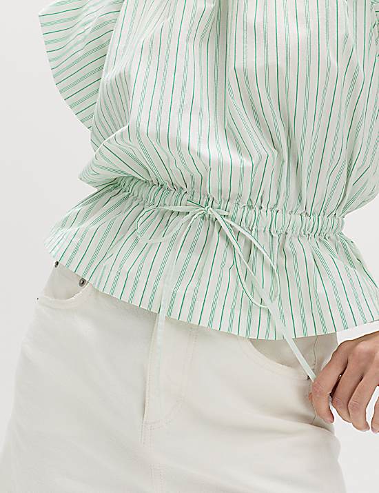 Tailored Striped Longline Waistcoat